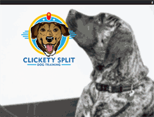 Tablet Screenshot of clicketysplitdogtraining.com